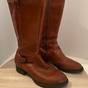 Ariat Tall Leather Riding Boots Brown Womens 9.5B EUR 41